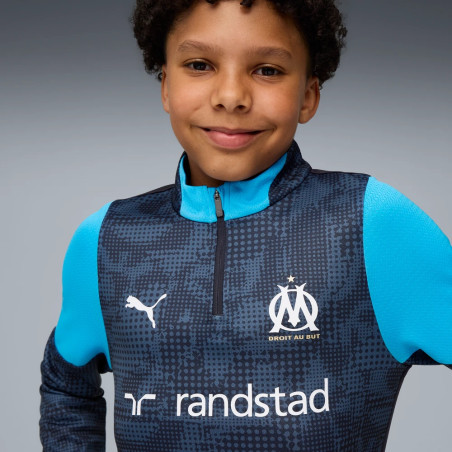 Sweat zippé junior OM marine