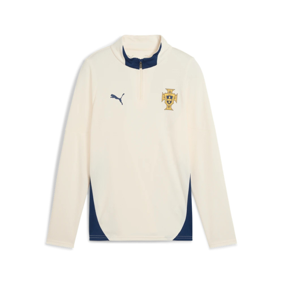 Sweat zippé junior Portugal crème