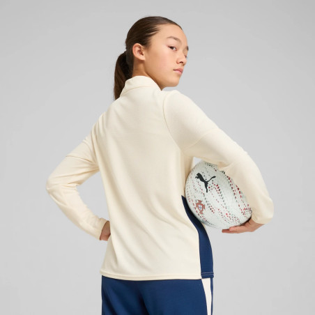 Sweat zippé junior Portugal crème
