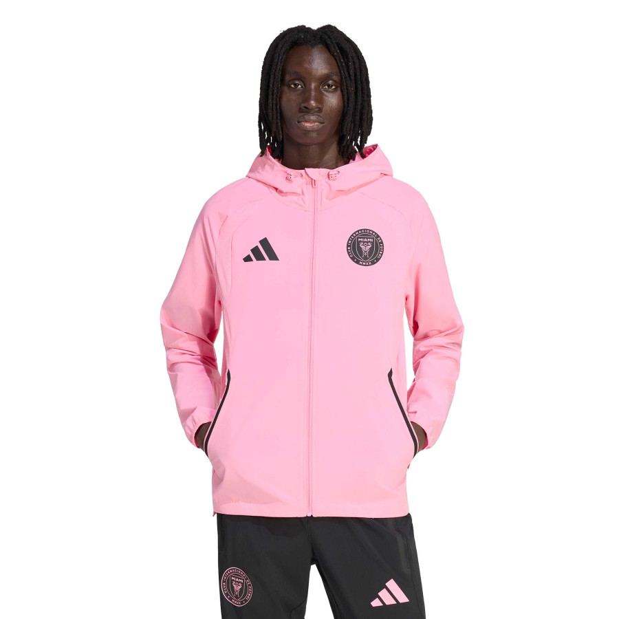 Veste survêtement Inter Miami Travel Tiro rose