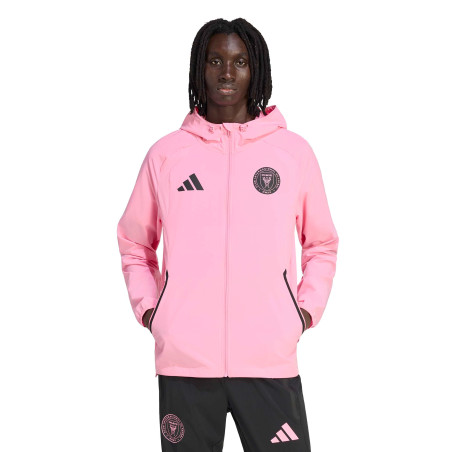 Veste survêtement Inter Miami Travel Tiro rose