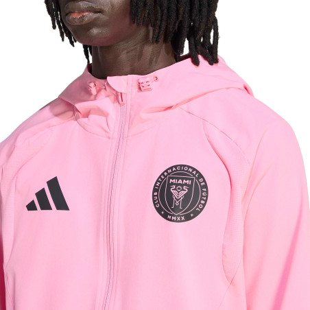 Veste survêtement Inter Miami Travel Tiro rose
