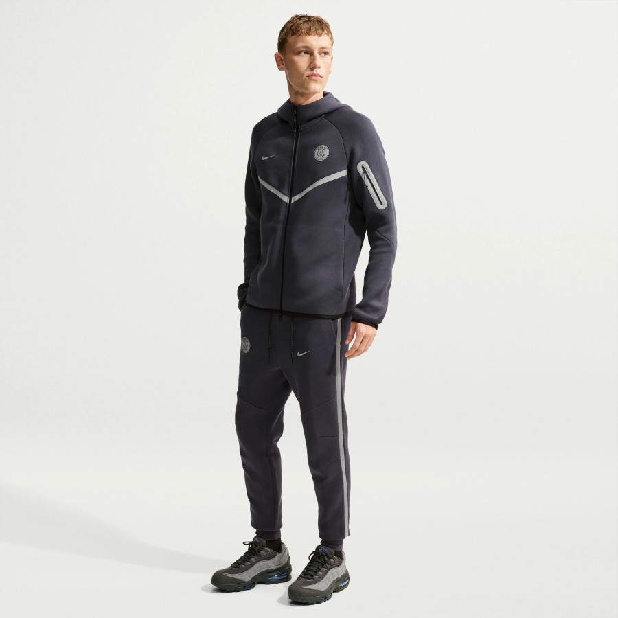 Pantalon survêtement PSG TechFleece gris