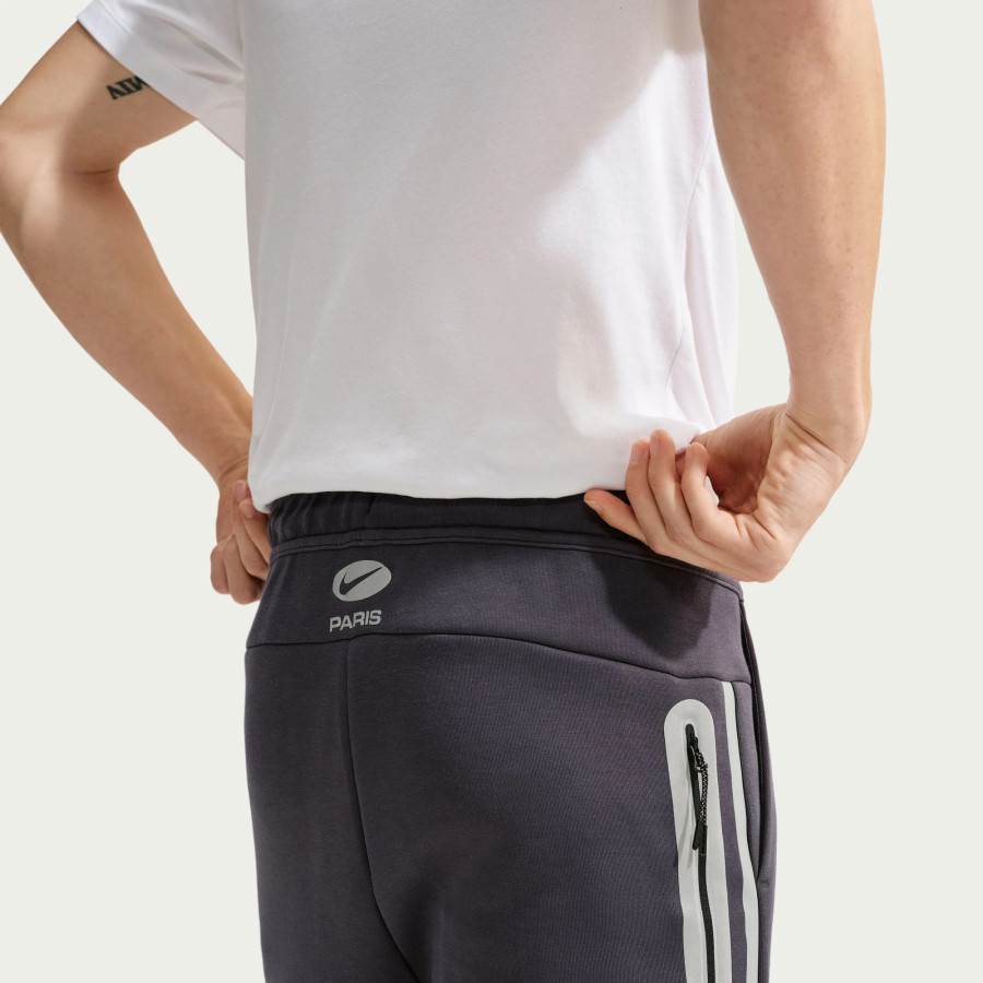 Pantalon survêtement PSG TechFleece gris