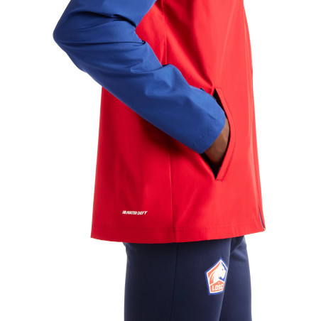 Veste imperméable LOSC rouge bleu