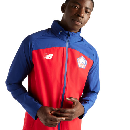 Veste imperméable LOSC rouge bleu