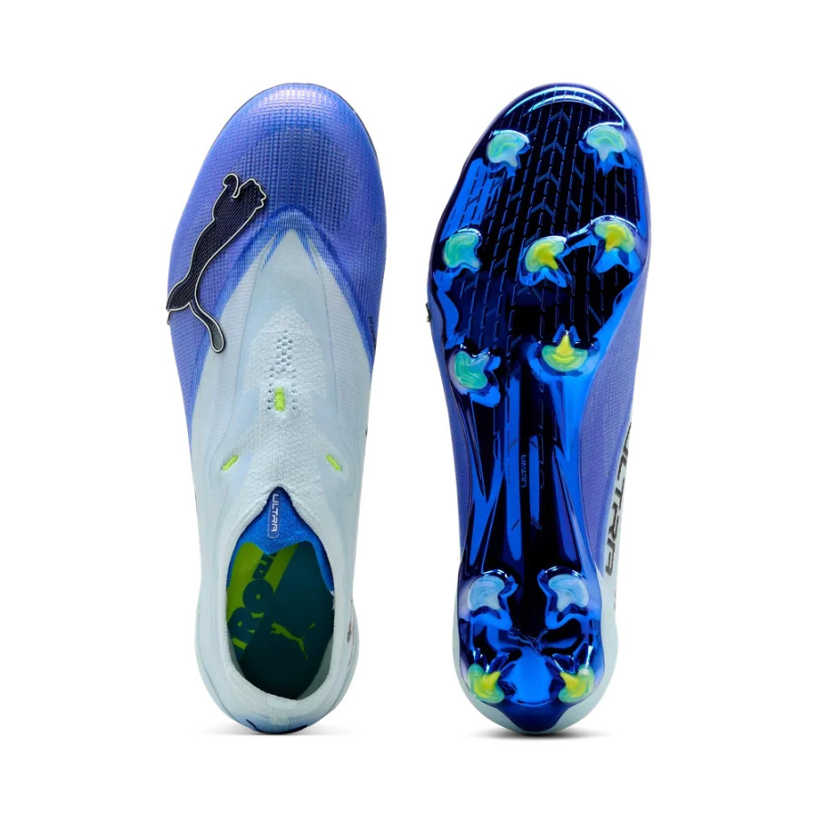 Puma Ultra Nitro 7 Ultimate LaceLess FG bleu blanc