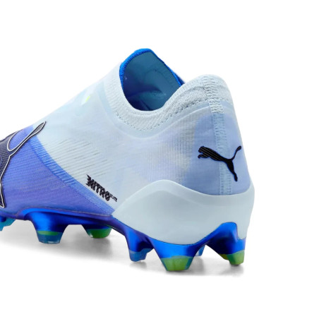 Puma Ultra Nitro 7 Ultimate LaceLess FG bleu blanc