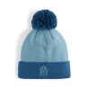 Bonnet à pompon OM bleu