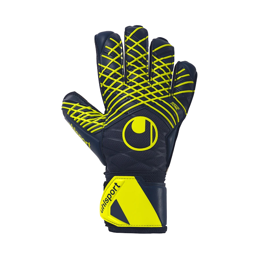 Gants gardien Uhlsport Prediction Supersoft bleu jaune