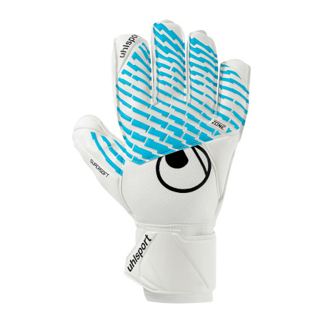 Gants gardien Uhlsport FM Cybertec Supersoft blanc bleu