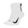 Lot 2 paires chaussettes Nike Multiplier blanc