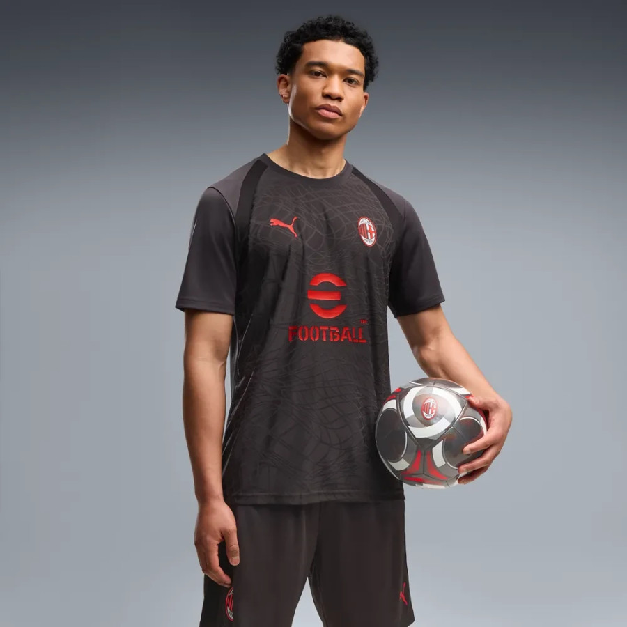 Maillot entraînement Milan AC noir rouge