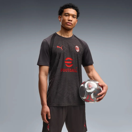 Maillot entraînement Milan AC noir rouge