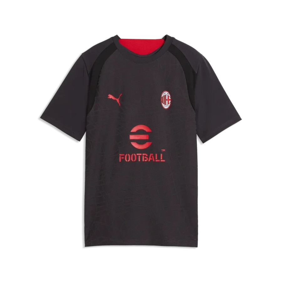 Maillot entraînement junior Milan AC noir rouge