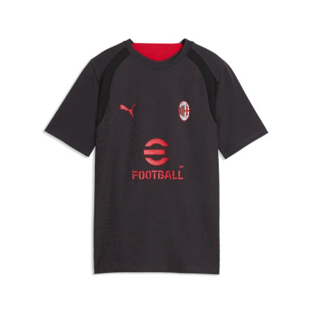 Maillot entraînement junior Milan AC noir rouge