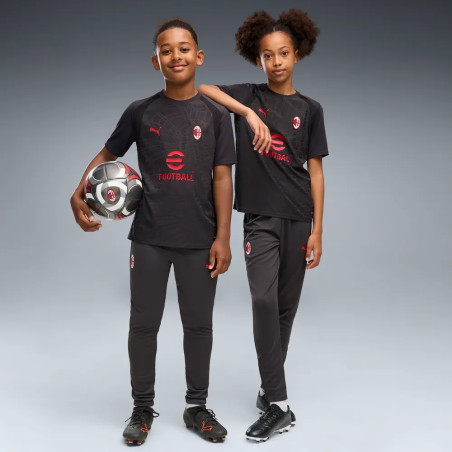 Maillot entraînement junior Milan AC noir rouge
