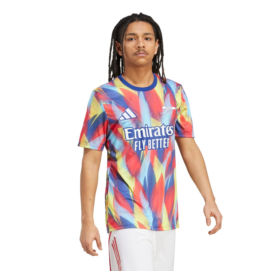 Maillot avant match Arsenal multicolore