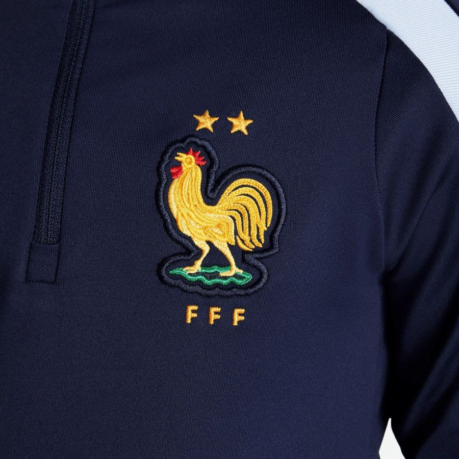Sweat zippé junior Equipe de France bleu