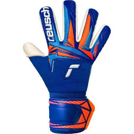 Gants gardien junior Reusch Attrakt Gold x NC bleu orange