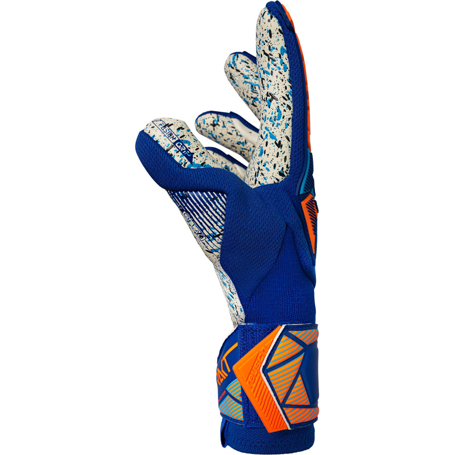 Gants gardien Reusch Attrakt Freegel Fusion Goaliator bleu orange
