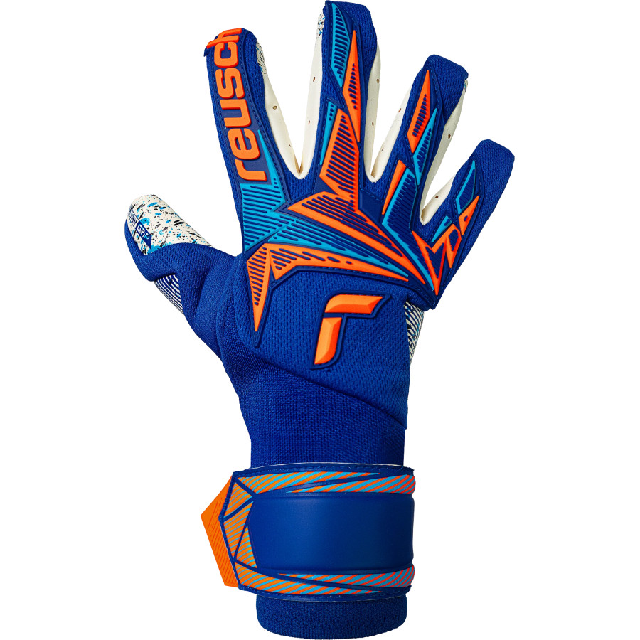 Gants gardien Reusch Attrakt Freegel Fusion Goaliator bleu orange