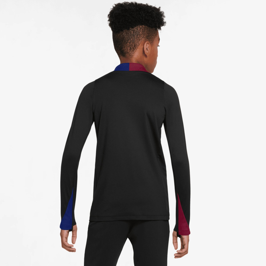 Sweat zippé junior FC Barcelone noir