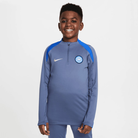 Sweat zippé junior Inter Milan bleu