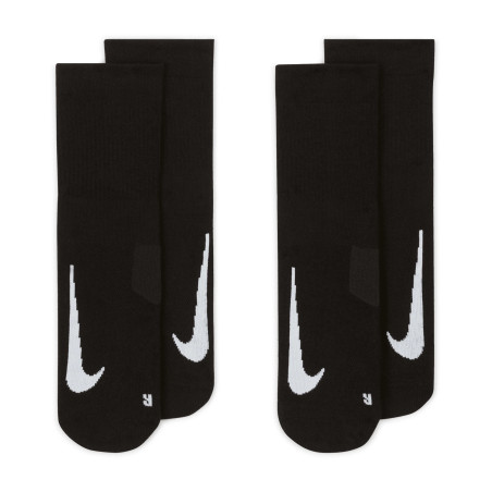 Lot 2 paires chaussettes Nike Multiplier noir