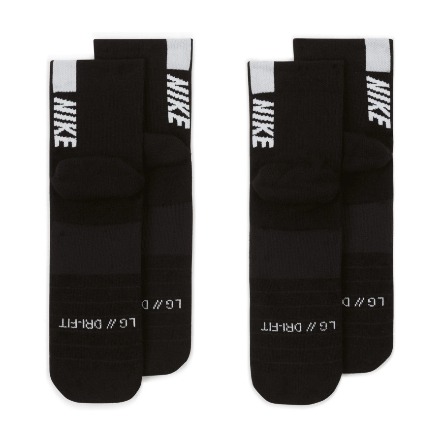 Lot 2 paires chaussettes Nike Multiplier noir