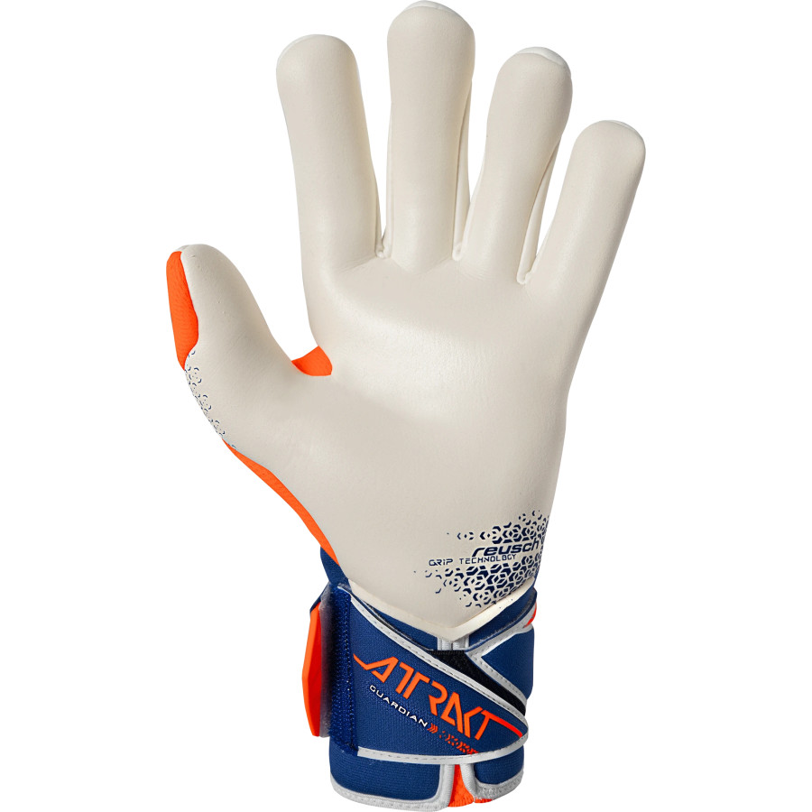Gants gardien Reusch Attrakt Gold x Gardian bleu orange