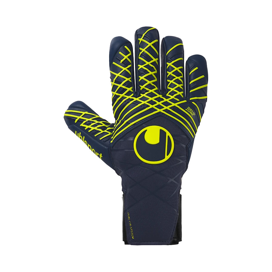 Gants gardien Uhlsport Prediction Absolutgrip HN bleu marine jaune