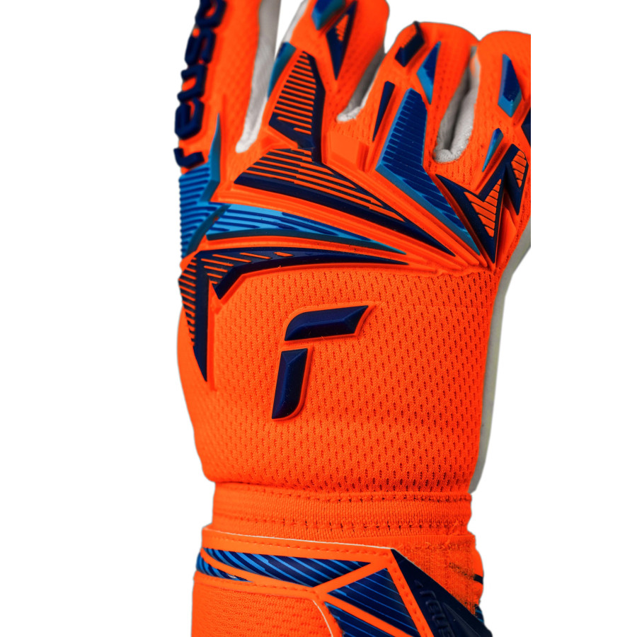Gants gardien junior Reusch Attrakt Freegel Advance orange blanc