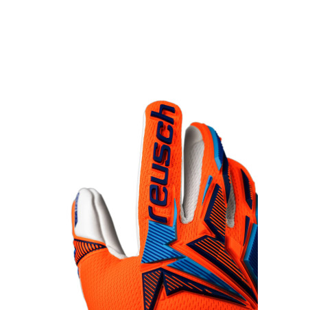 Gants gardien junior Reusch Attrakt Freegel Advance orange blanc