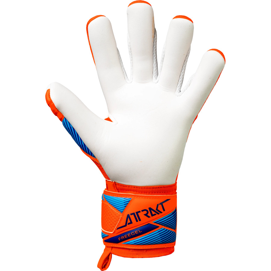 Gants gardien junior Reusch Attrakt Freegel Advance orange blanc