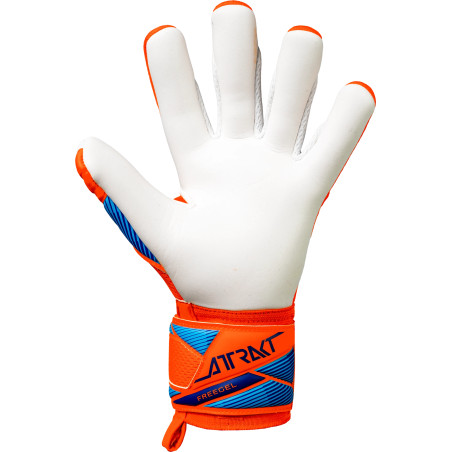 Gants gardien junior Reusch Attrakt Freegel Advance orange blanc