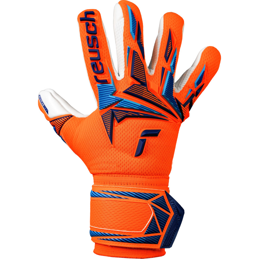 Gants gardien junior Reusch Attrakt Freegel Advance orange blanc