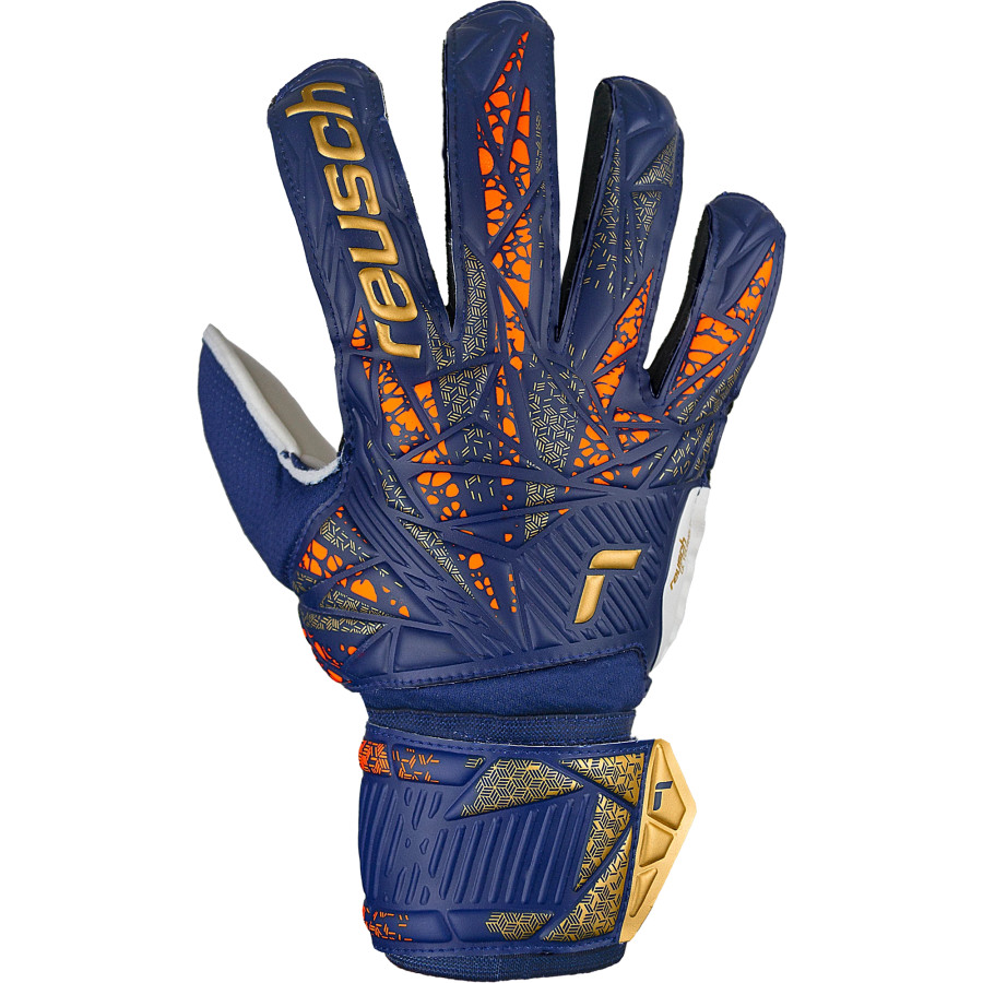 Gants gardien Reusch Attrakt Solid blanc bleu