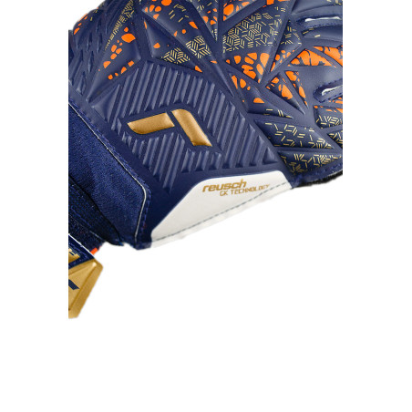 Gants gardien Reusch Attrakt Solid blanc bleu