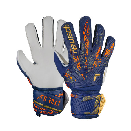Gants gardien Reusch Attrakt Solid blanc bleu