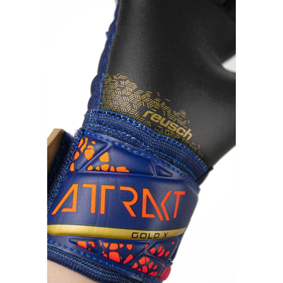 Gants gardien junior Reusch Attrakt Gold x bleu