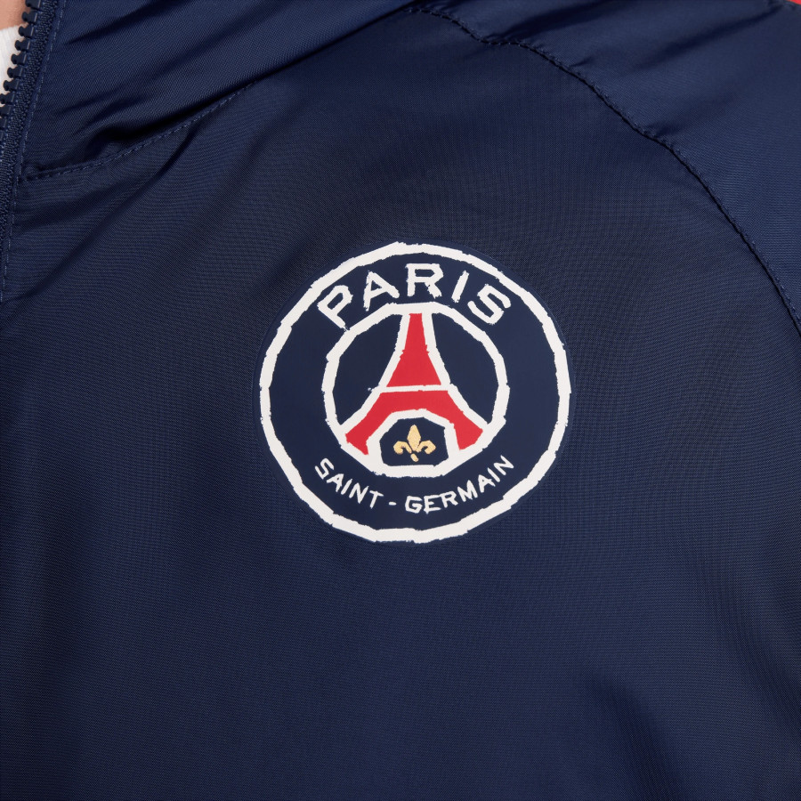 Veste survêtement PSG Woven bleu marine