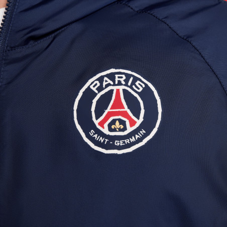 Veste survêtement PSG Woven bleu marine