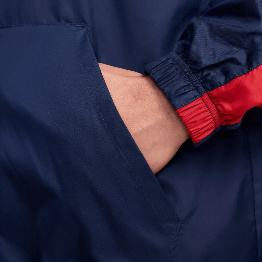 Veste survêtement PSG Woven bleu marine