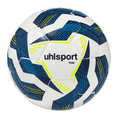 Ballon Uhlsport Team blanc bleu jaune