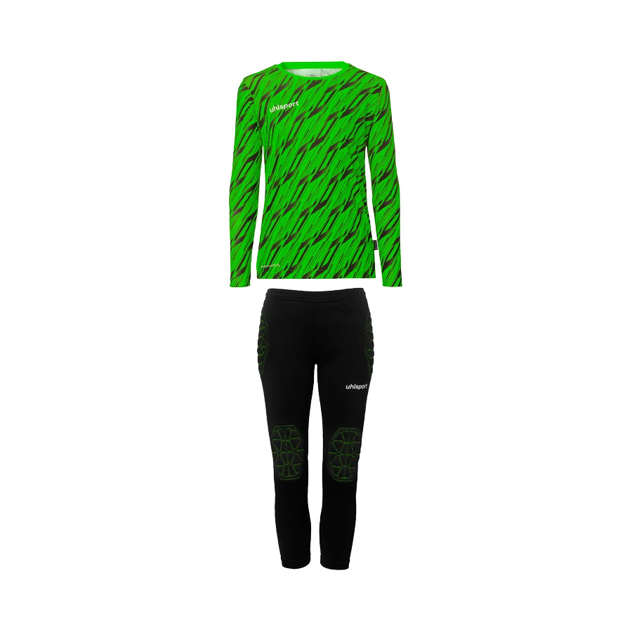 Ensemble gardien junior Uhlsport Progressive vert noir