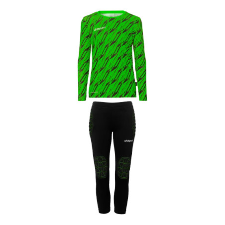 Ensemble gardien junior Uhlsport Progressive vert noir