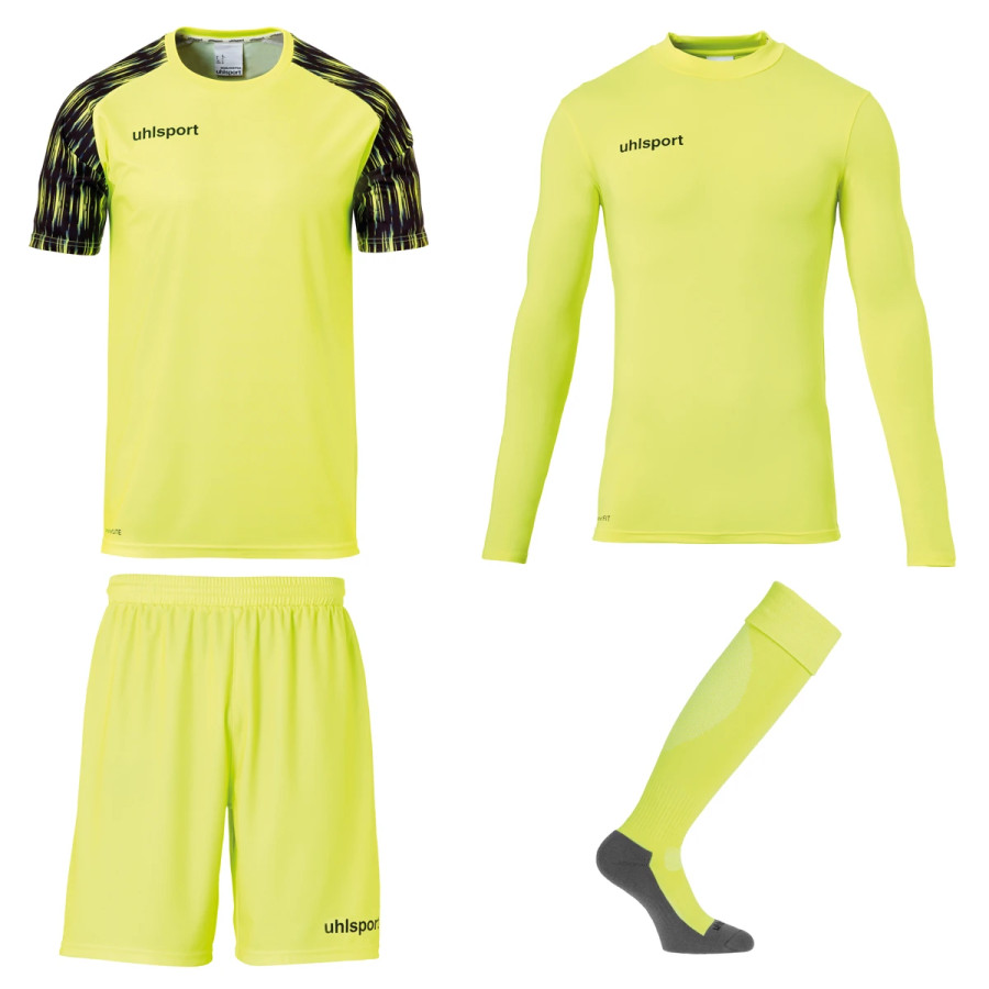 Ensemble gardien junior Uhlsport Reaction jaune
