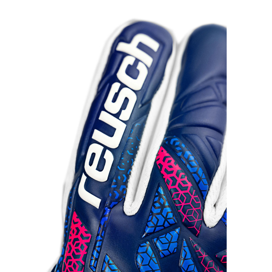 Gants gardien Reusch Attrakt Re Grip NC blanc bleu