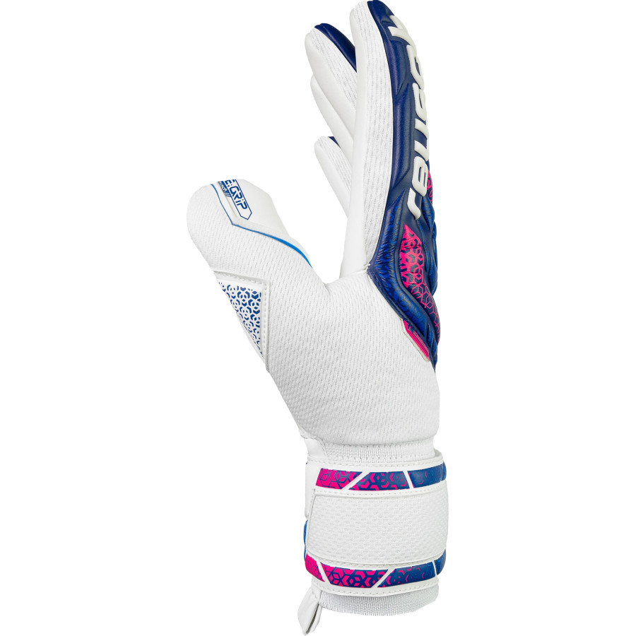 Gants gardien Reusch Attrakt Re Grip NC blanc bleu
